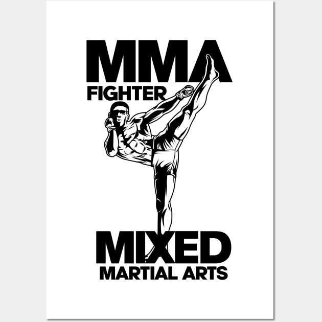 MMA FIGHTER POSTER 1 Wall Art by beanbeardy